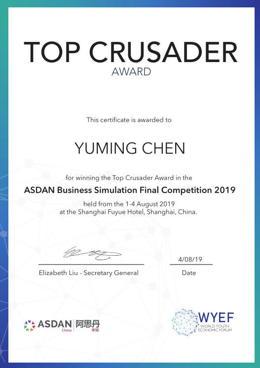 2019 WYEF TOP CRUSADER