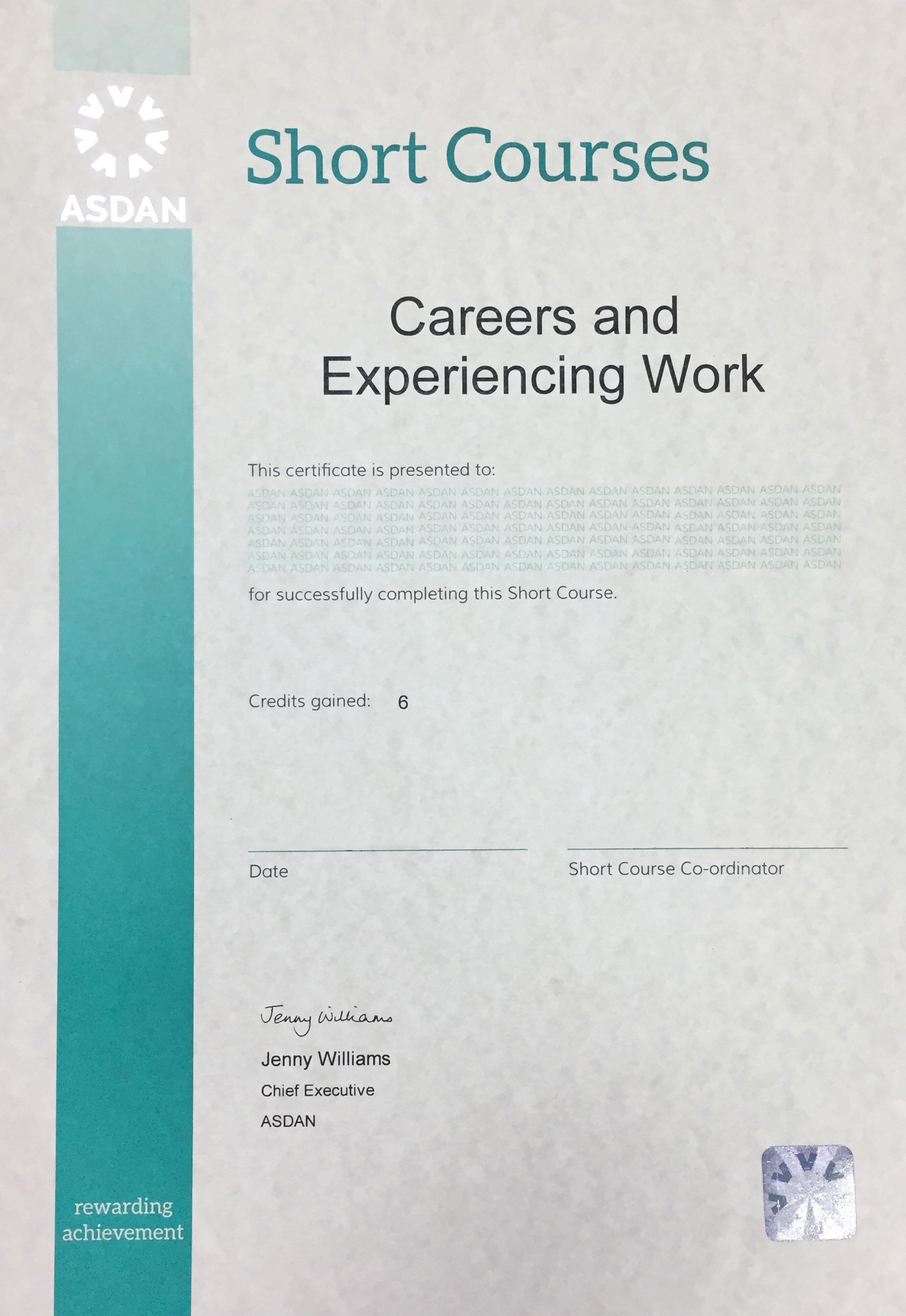 careers certificate