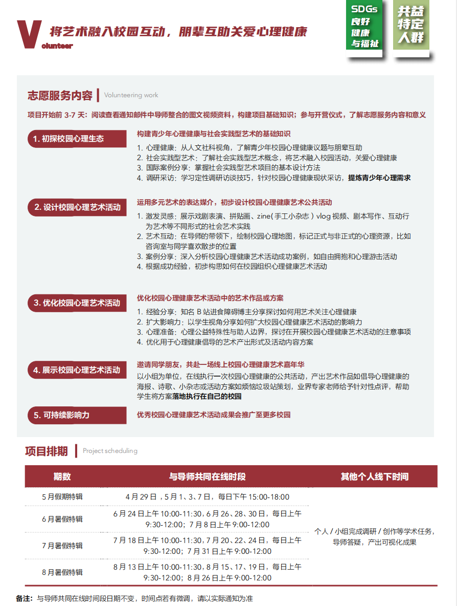 【线上】高中生心理健康艺术实践