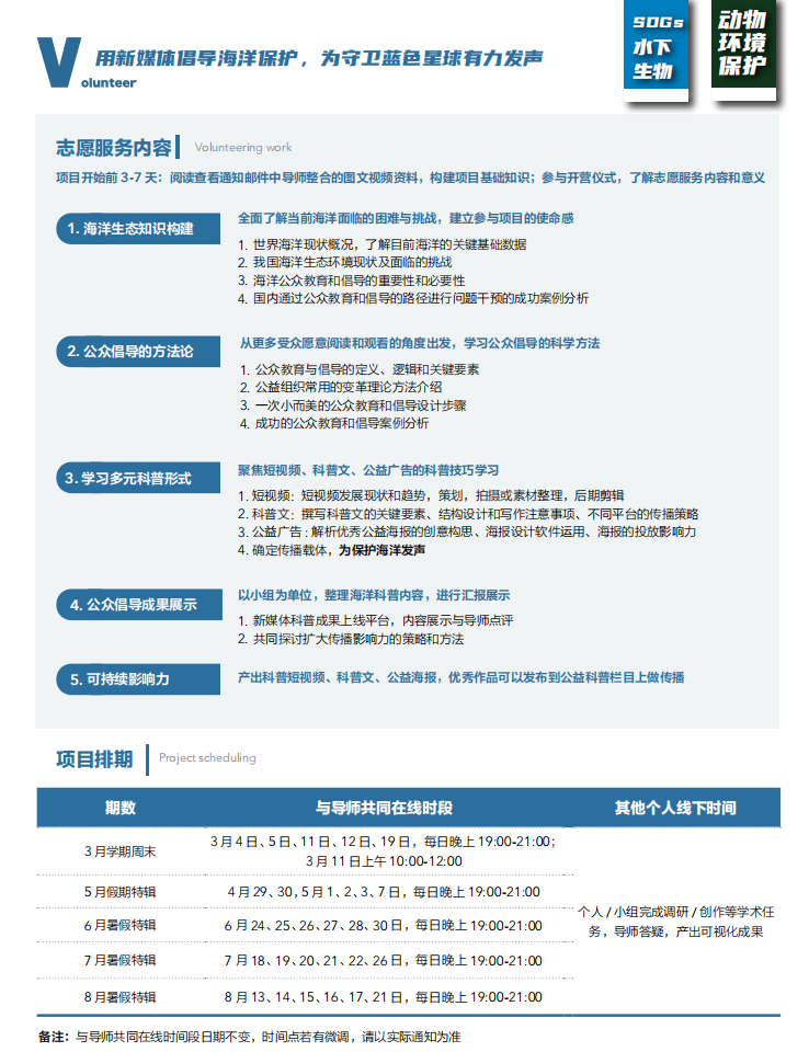 【线上】“蓝色星球”海洋公益新媒体传播计划