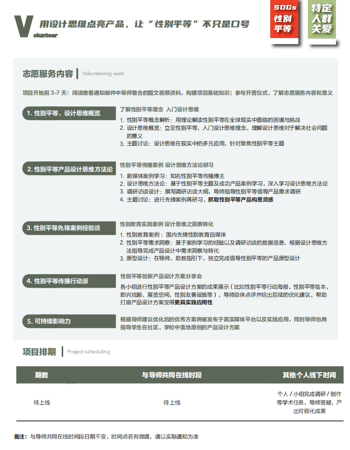 【线上】设计思维之性别平等传播计划